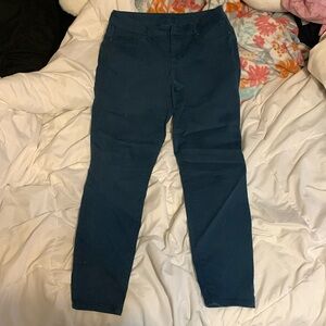 Turquoise Skinny jeans